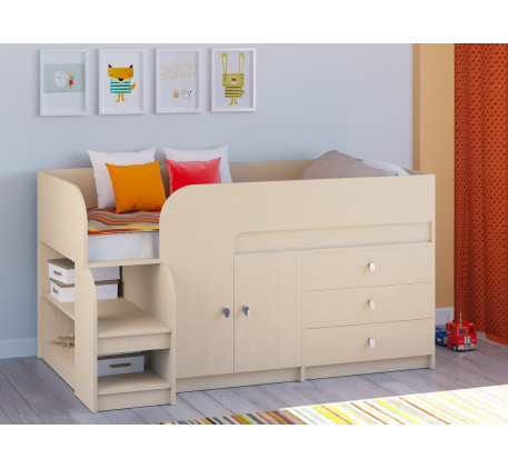 Кровать-чердак Астра-9.2 для детей от 2 лет, спальное место 160х80 см